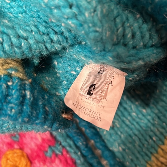 Beautiful casa de la Lana zipper sweater with pockets cotton and wool size 2 - Picture 7 of 8